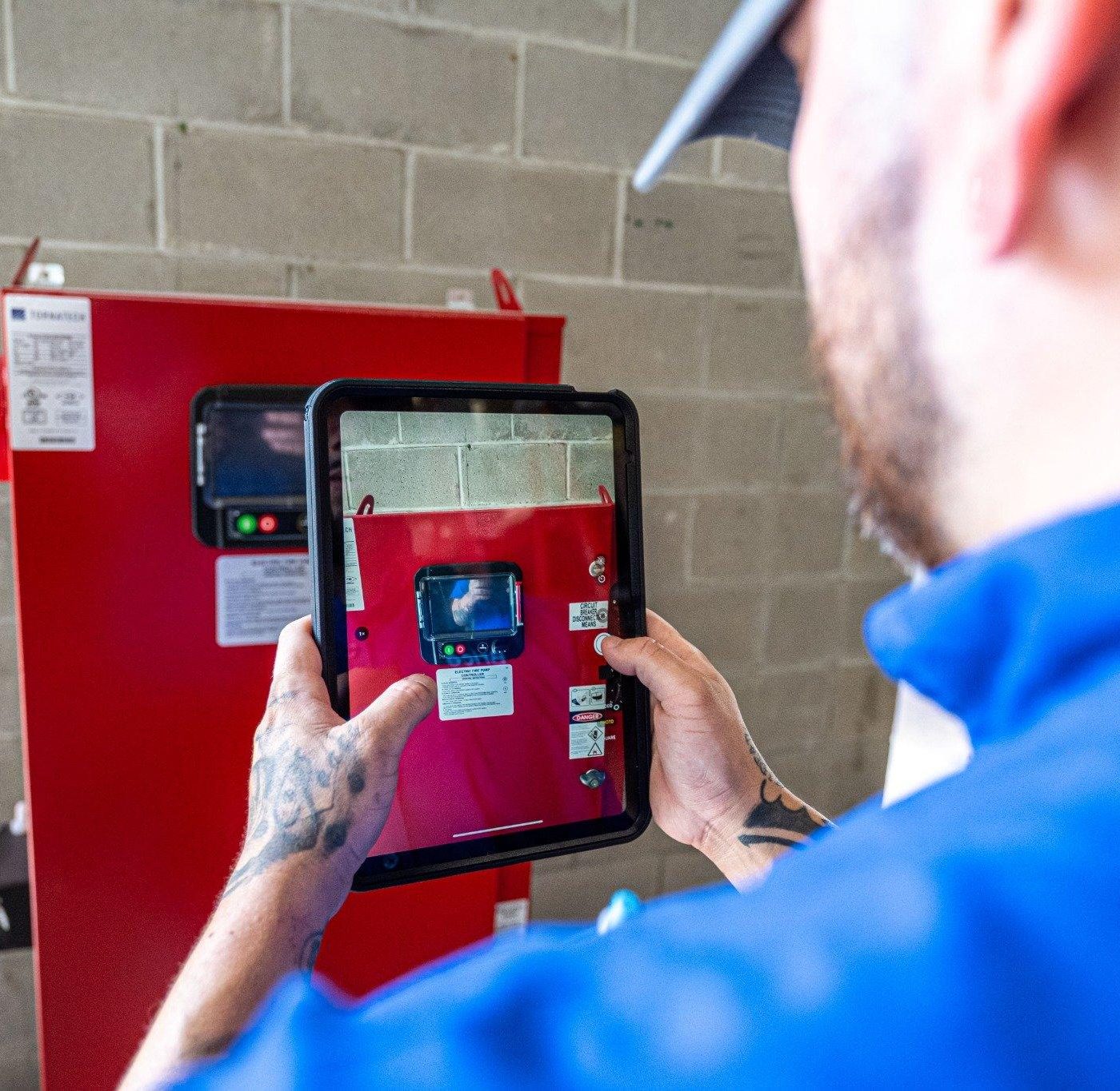 High Sierra Tech Working on Fire Pump