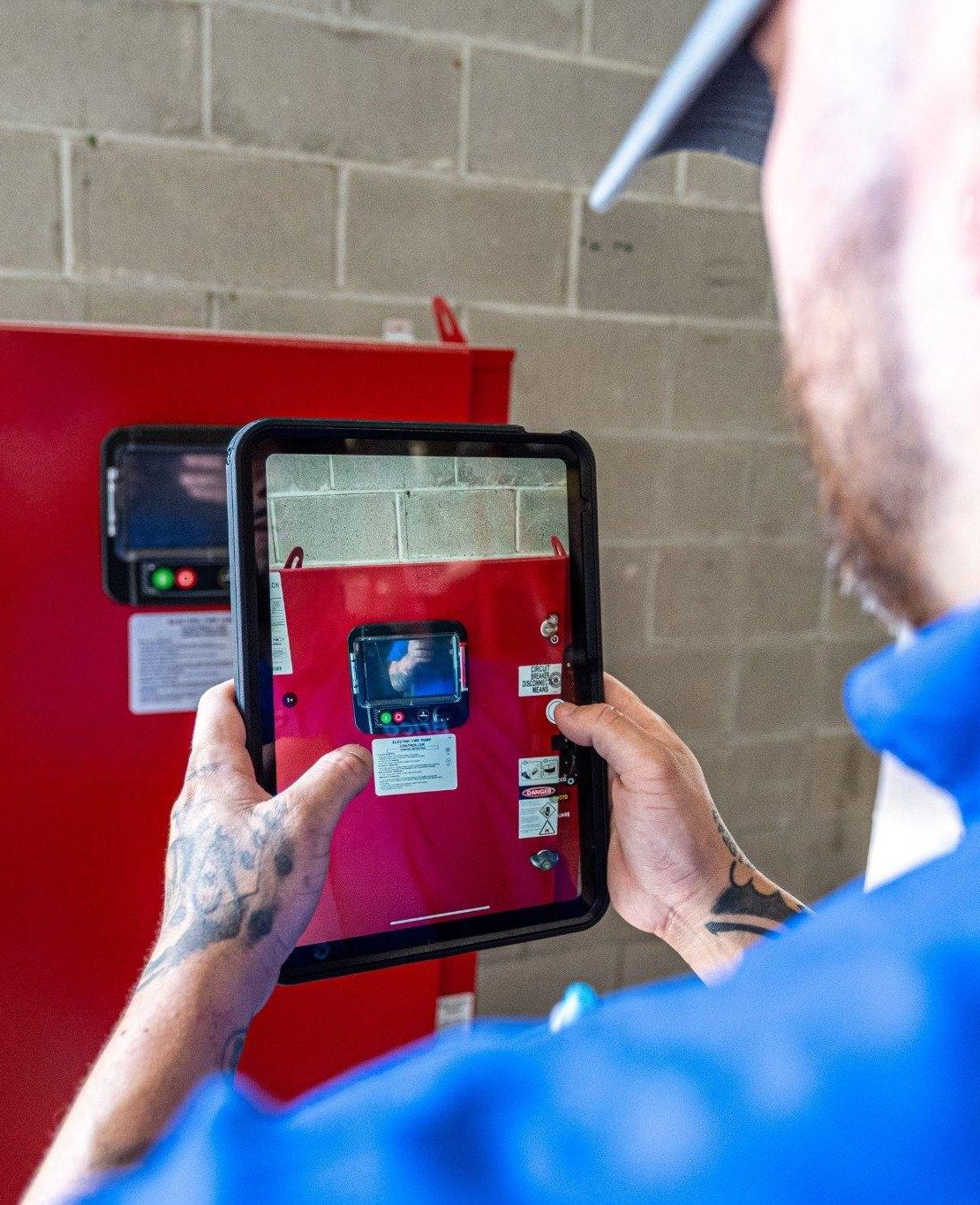 High Sierra Tech Working on Fire Pump
