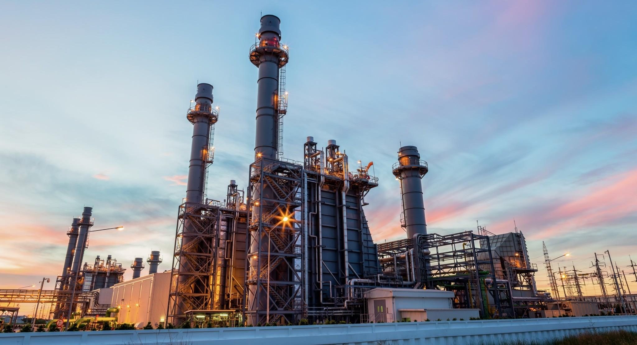 Large industrial manufacturing facility protected by commercial fire protection systems