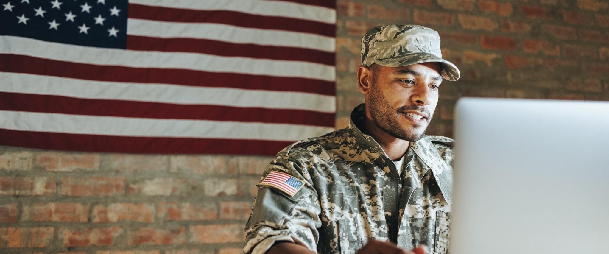 Military veteran exploring career opportunities with VFPG in the commercial fire protection industry